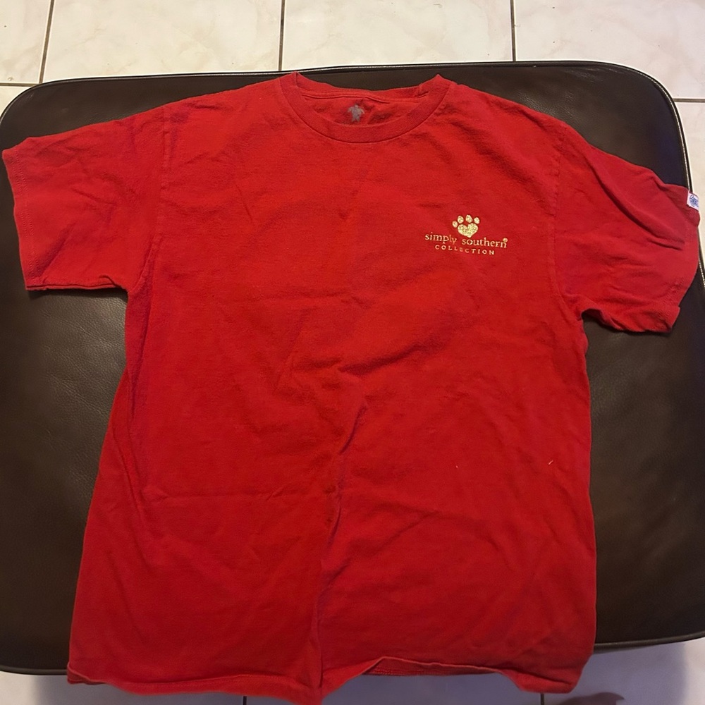 Simply Southern Red kids tshirt